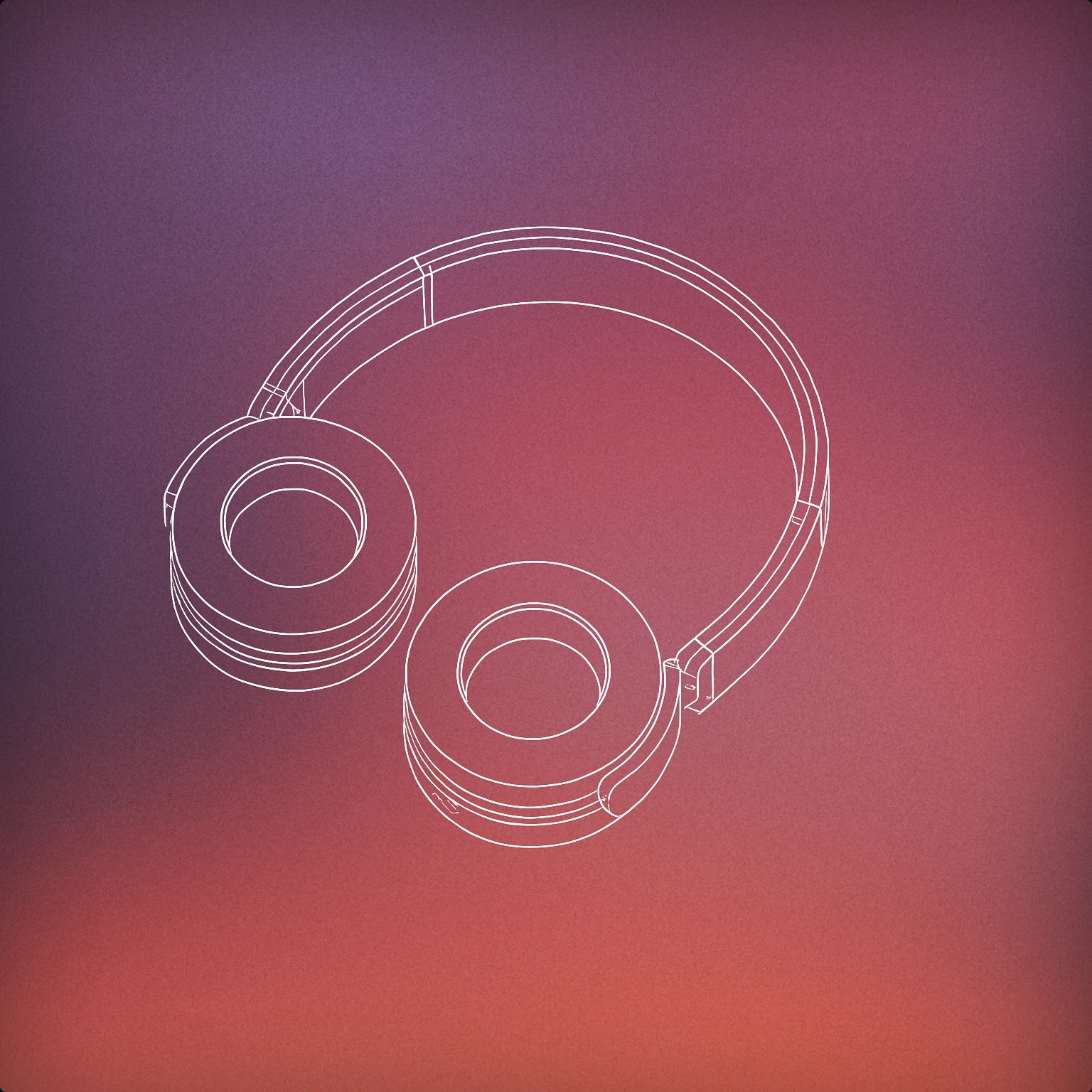 Cover of An unfolded pair of over-ear headphones lying with the ear cups facing upwards for Open sound effects