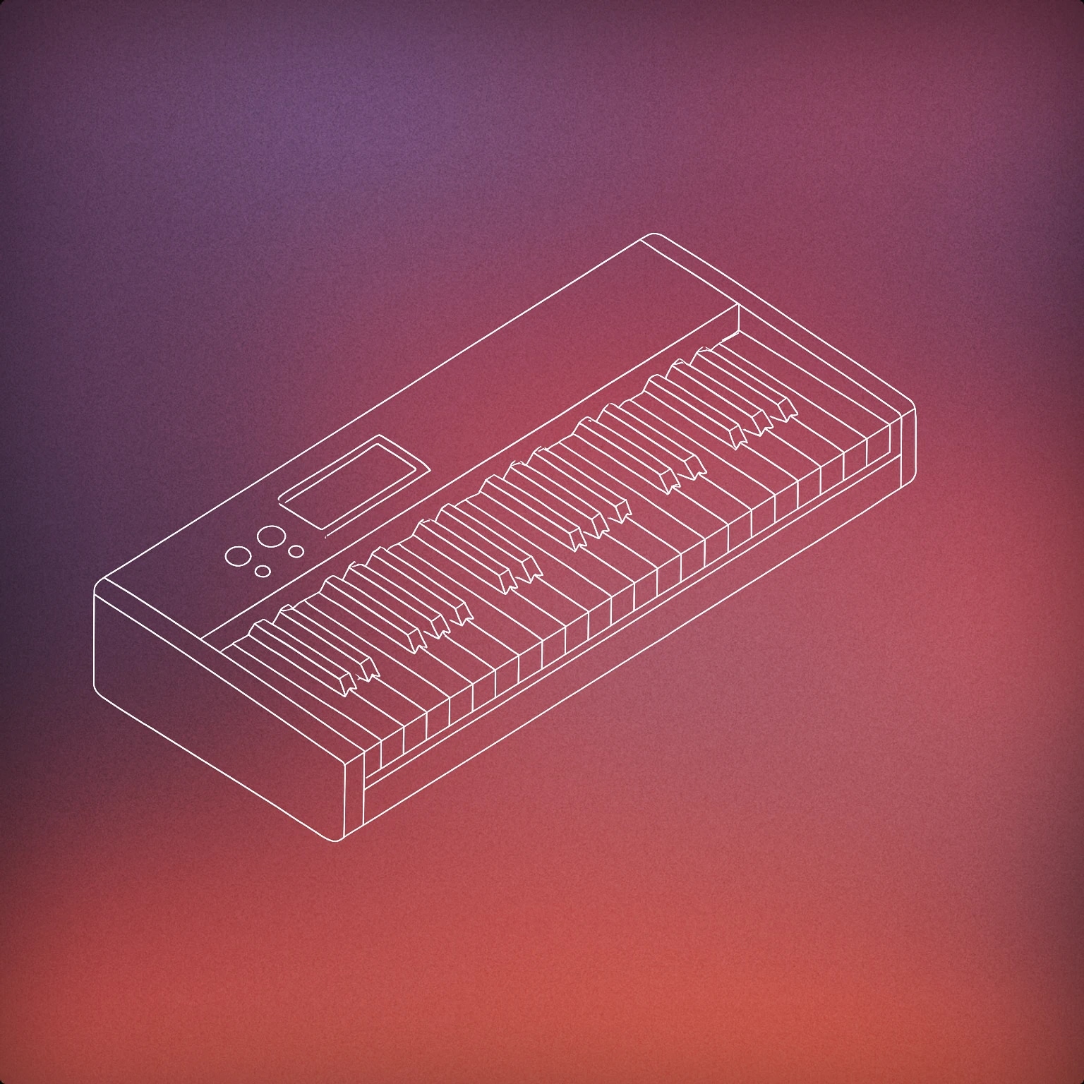 Cover of A single, modern digital piano keyboard with a few visible keys and a minimal control panel for Keyboard sound effects