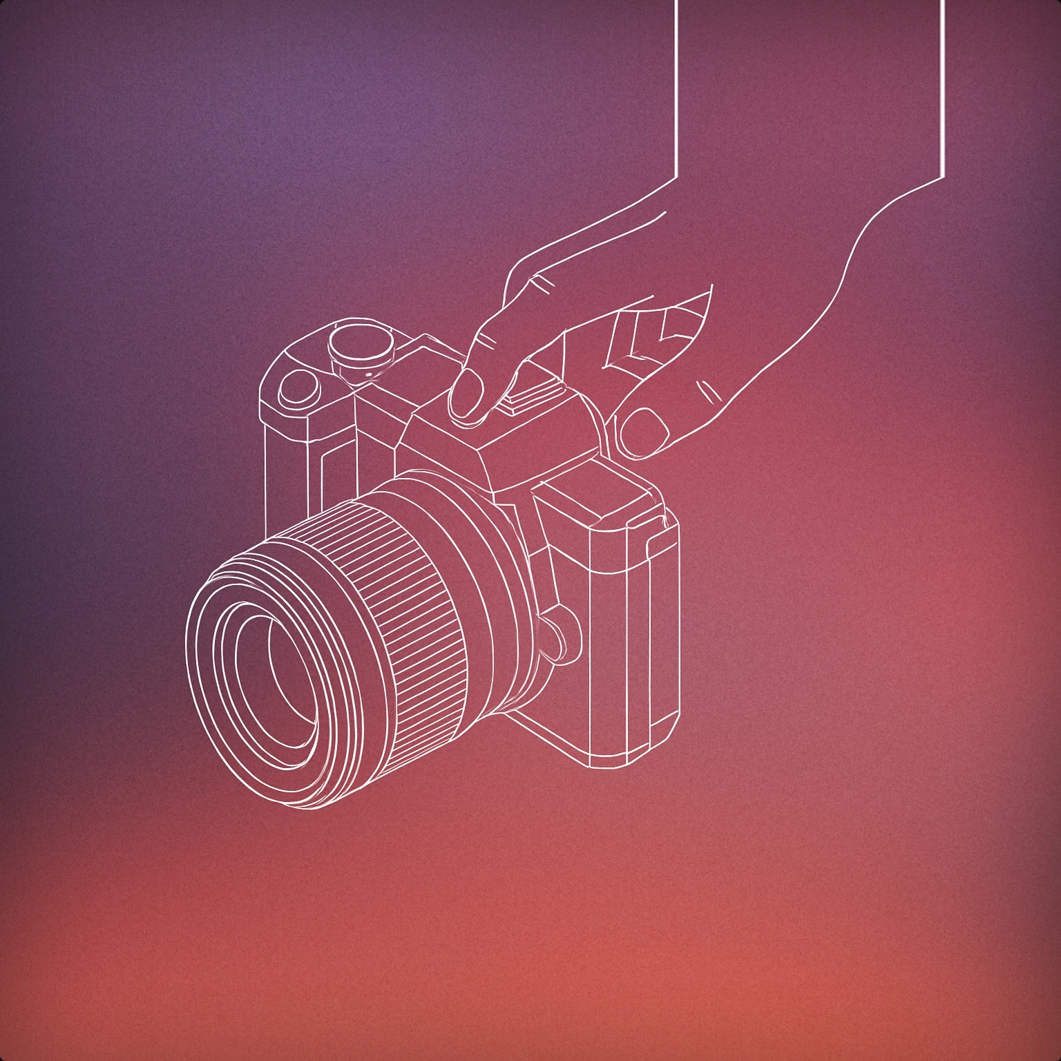 Cover of Camera with shutter release button being pressed for Shoot sound effects
