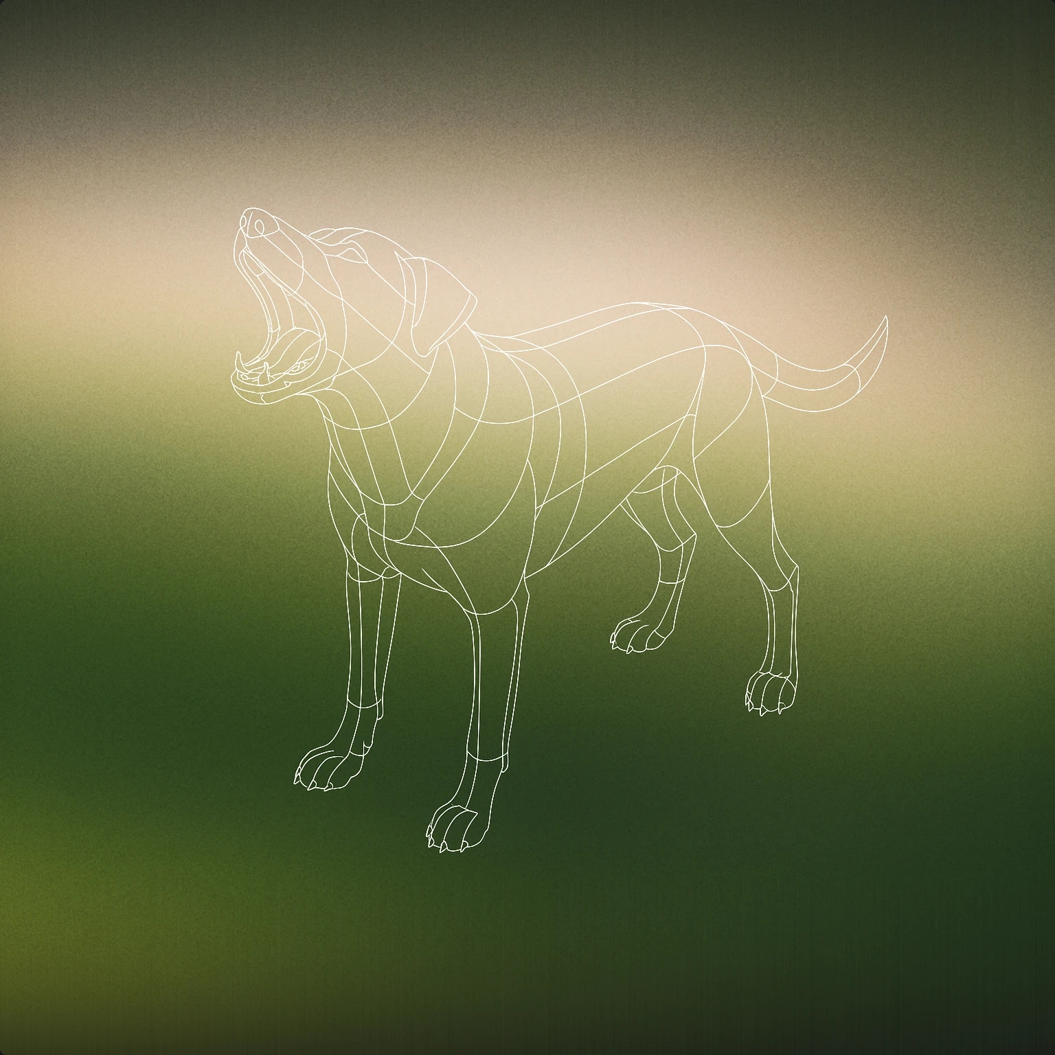 Cover of a dog with its mouth open mid-bark for Dog Bark sound effects