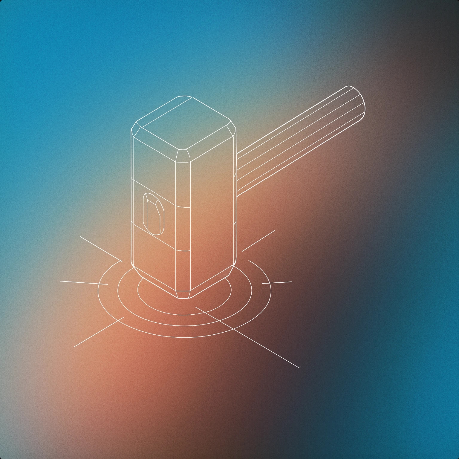 Cover of a stylized, heavy mallet striking a flat surface with a visible impact ripple for Slam sound effects