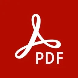 Adobe Acrobat PDF icon with a red background and white logo