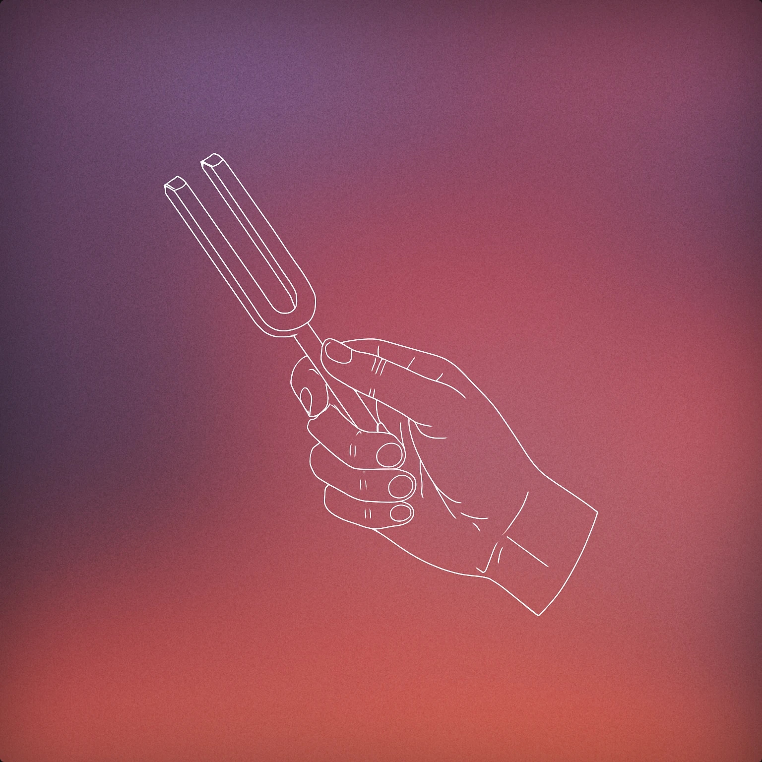 Cover of Hand holding a tuning fork for Hand sound effects