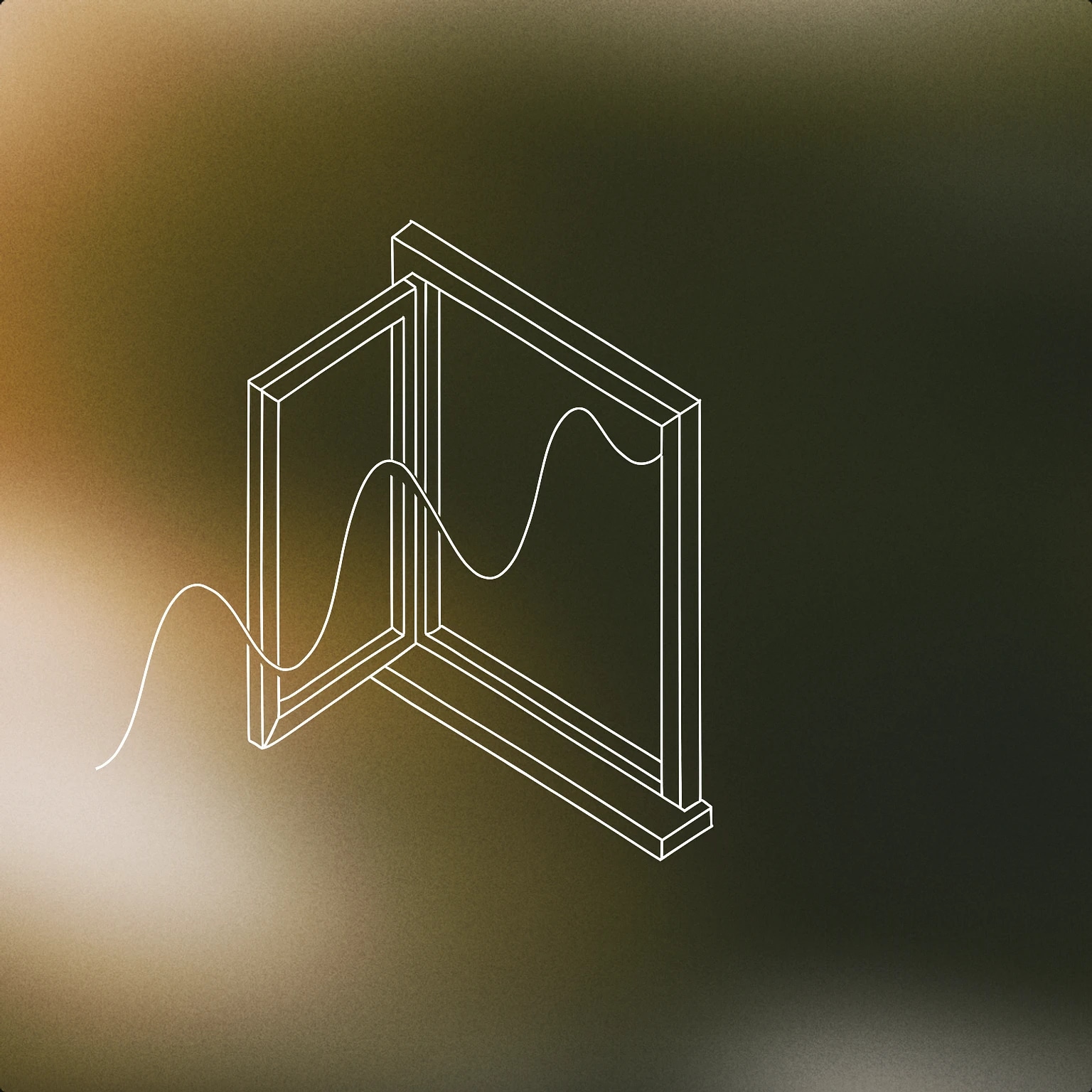 Cover of An open window with a single, gently undulating soundwave passing through the frame for Window sound effects